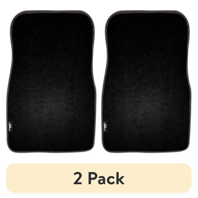 Auto Drive 4-Piece Medium Pile Carpet Floor Mats, Black photo 1