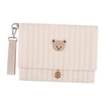 thumbnail image 4 of Organizador de pañales plegable, bolsa de tela para bebés, bolsa portátil multifuncional para pañales, para cochecito, para ir de compras, visitar, caqui, 4 of 8