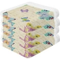thumbnail image 2 of Coolnut Watercolor Butterflies Wash Cloths 2 Pack - 12 x 12 Inch Super Soft Washcloths for Your Face and Body - 100% Cotton Highly Absorbent Baby Face Towel Washcloth Gift, 2 of 7
