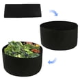 thumbnail image 3 of Fabric Raised Garden Bed, 50 Gallons Round Planting Container Grow Bags Breathable Felt Fabric Planter Pot for Plants, Flowers, Vegetables (Black), 3 of 8
