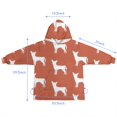 thumbnail image 7 of Repeat Chihuahua Blanket Hoodies for Kids 6-13YR Oversize Wearable Blanket Hoodies for Boys Girls Teens, 7 of 7