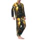 thumbnail image 2 of Balery Tree Meditating Raccoon Pijama para Hombre de Dos Piezas con Manga Larga, Conjunto de Dormir y Descanso Suave con Bolsillos-XX-Large, 2 of 7