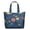 White-437, variant on Floral Sunflower Pattern Tote Bag - Large Capacity Shoulder Bag with Zipper Closure, Vintage Yellow Bloom Design, Perfect for Fitness & Work Essentials