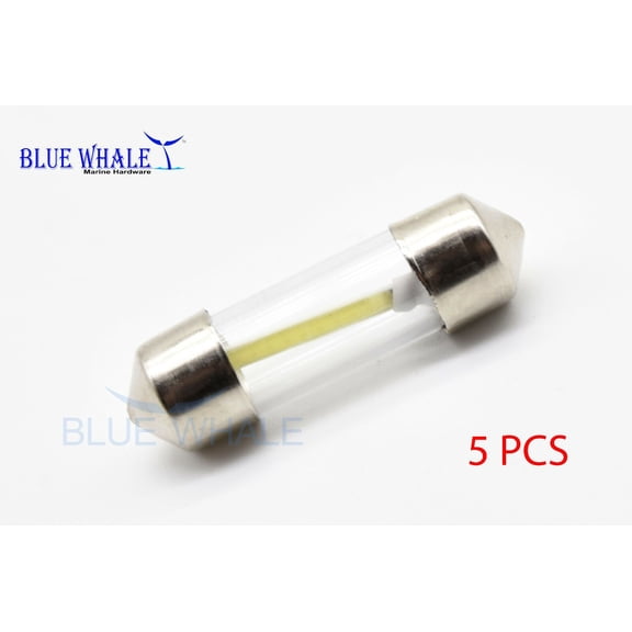 5PCS White COB LED Chip Festoon Light (DC 12V 1.5W) in high-quality at Blue whale hardware 254172354648
