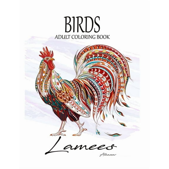 Birds: Adult Coloring Book