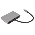 thumbnail image 2 of Hub USB C 5 en 1 4K compatible con 3 monitores Carga rápida de 100 W Interfaz multimedia de alta definición dual de tipo C Hub VGA PD, 2 of 5