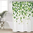 thumbnail image 2 of St Patrick Shower Curtain 72 inches Long Spring Shamrocks Polyester Fabric Shower Curtain with Hooks,Waterpoof Shower Curtains for Bathroom Showers and Bathtubs 72x72in, 2 of 4