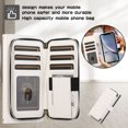 thumbnail image 3 of Nalacover for iPhone XS Max Premium PU Leather Crossbody Case with Shoulder Strap & Wrist Strap,Shockproof Magnetic Flip Kickstand Credit Card Slots Zipper Wallet Phone Case,White, 3 of 9