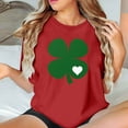 thumbnail image 2 of Camiseta de Manga Corta de Cuello Redondo Impresa de Primavera Superior de las Mujeres, Mezcla Ligera de Poliéster para Uso Diario Y de Fiesta Casual, 2 of 8