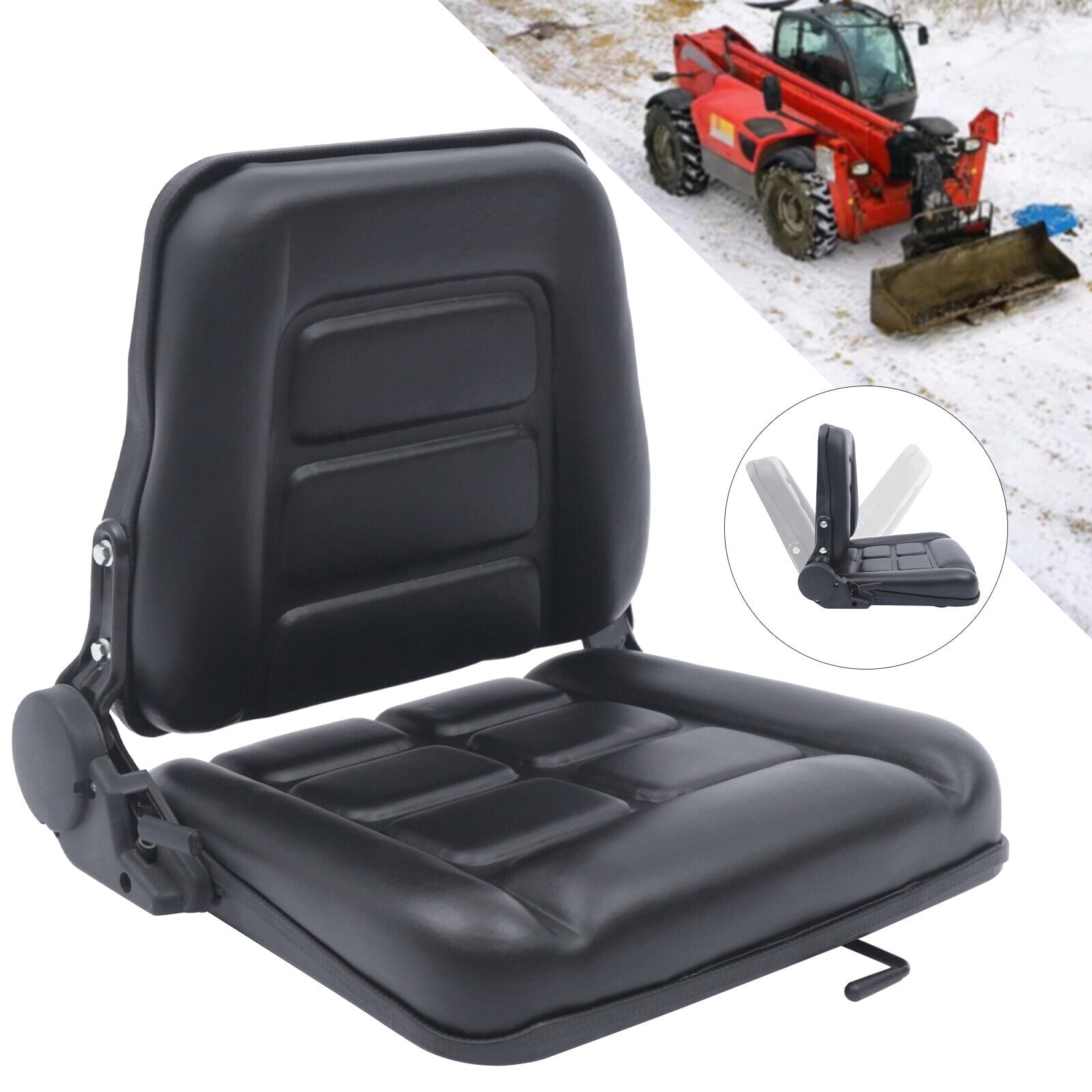 DENEST Universal Suspension Seat Excavator,Forklift,Crane,Tractor Seat with Backrest