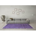 thumbnail image 3 of Ahgly Company Indoor Rectangle Oriental Blue Industrial Area Rugs, 2' x 3', 3 of 4