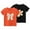Black/Orange, variant on 2-Pack Girls Cute T-Shirt Kids Summer Short Sleeve Tops Casual Cotton Trendy Crew Neck Graphic Tees Loose Blouses, Yellow/Orange, 9 Years