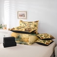 thumbnail image 6 of meiyoeat Classic Treasure Map 7-Piece Twin Bedding,Pirate Ship Anchor Bedding Comforter Set For Boys,Beige Brown,Black Reversible, 6 of 7
