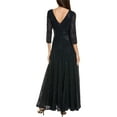 thumbnail image 2 of Tahari ASL womens  Lace Gown, 10, Blue, 2 of 3