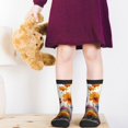 thumbnail image 5 of Honeii Colorful Wildflower Meadow Print Children's Colorful Socks,Unisex Kids and Toddlers' Cushioned Sock,Kids Athletic Crew Socks,for Everyday Wear and Sports, 5 of 5
