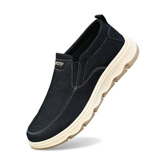 Zig Zag Men's Black Canvas Wino Slip-On Sneakers, Lightly Padded