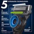 thumbnail image 3 of Gillette Labs Official Cowboys Licensed Razor for Men, 1 Handle, 4 Blade Refills, with Magnetic Stand, 3 of 11