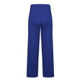 thumbnail image 7 of Womens Sweatpants Fold Over Cotton Flare Soft Yoga Workout Casual Wide Leg Sweatpants Women Blue 2Xl, 7 of 7