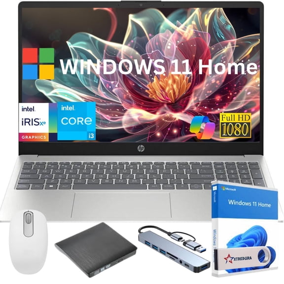 HP Newest 17 17.3" Full HD Laptop Computer For Student and Business, Intel Core i3-N305, Copilot AI Laptop, 16GB RAM, 256 GB PCIe SSD, Intel Iris Xe, Windows 11 Home,Gift Set