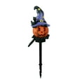 thumbnail image 2 of Halloween Wizard Pumpkins Lamp Decorations, 7 Inch Battery Operated Decorative Twinkle Lights,for Indoor, Outdoor, Porch, Yard, Holiday Decor (A), 2 of 3