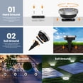 thumbnail image 3 of 10 Pack Cold White LED Medium-Size Ground Lights, Waterproof Landscape Path Lighting, 3 of 6