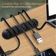 thumbnail image 2 of Clips de cable adhesivos de silicona Gestión de cables Organizador de cables multifunción para Office Home Cable USB TV PC Laptop, 4 piezas Negro, BR-Life esquí esquí Gafas de esquí, 2 of 5