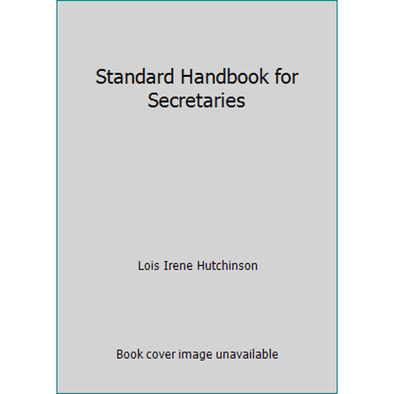 Pre-Owned Standard Handbook for Secretaries (Hardcover) 007031537X 9780070315372