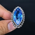 thumbnail image 2 of Tanzanite Quartz Gemstone 925 Sterling Silver Adjustable Jewelry Ring VJ 1315, 2 of 4