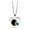Multicolor1, variant on Solar System Planet Galaxy Glass Universe Heart shaped Pendant Necklace