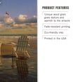 thumbnail image 3 of Maine, Adirondack Chairs on the Beach Birch Wood Wall Sign (6x9 Rustic Home Decor, Ready to Hang Art), 3 of 5