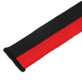 thumbnail image 4 of Uxcell Taekwondo Colored Ranking Belt 1.6"x11.8Ft 3.6m, Cotton Martial Arts Judo Karate Belt, Red&Black, 4 of 5