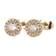 thumbnail image 1 of Aretes Mujer Oro 14k LuckyLy Zirconias Modelo Judy Blanco UNITALLA, 1 of 6