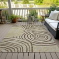 thumbnail image 6 of Addison Rugs Chantille Indoor/Outdoor Transitional Swirls Brown Washable Rectangle Rug, 5' x 7'6", 6 of 6