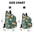 thumbnail image 2 of FORMRS Mini Backpack Purse for Women Travel Daypack Casual Shoulder Bag, Floral Orange Pattern, 2 of 7