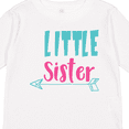 thumbnail image 4 of Inktastic Little Sister, Younger Sister, Arrow - Blue Pink Girls Long Sleeve Toddler T-Shirt, 4 of 5