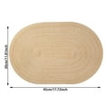 thumbnail image 3 of Handwoven Oval Placemats Natural Fiber 12x18 Inch Braided Table Mats Non Heat Resistant Washable Kitchen Dining Decor for Everyday Use and Party Table Setting, 3 of 5
