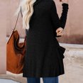 thumbnail image 4 of Fesfesfes Clearance Womens Coat Casual Ladies Fall Cardigan Solid Long Sleeve Tops with Pocket Button Coat Outerwear, 4 of 9