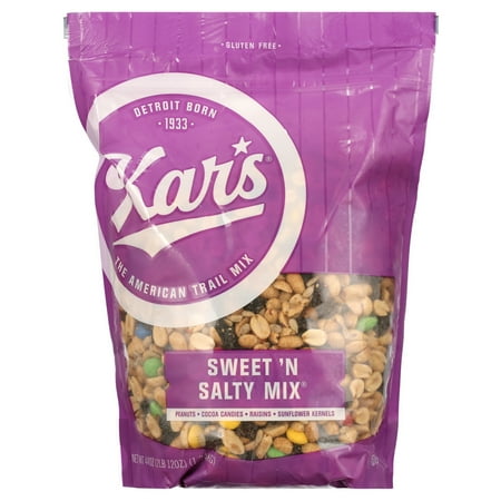 SWEET 'N SALTY PEANUTS, COCOA CANDIES, RAISINS, SUNFLOWER KERNELS MIX, SWEET 'N SALTY