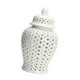 thumbnail image 1 of Jarrón de cerámica Sunnimix Tarro de jengibre artesanal Blanco para decoración, 1 of 8