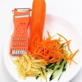 thumbnail image 3 of Pelador y rallador de cocina multifunción de plástico de mano, 2 uds., herramienta para cortar verduras, frutas, pepino, patatas, zanahorias, queso, utensilios de Chef, 3 of 5
