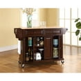 thumbnail image 4 of Crosley Furniture Natural Wood Top Kitchen Cart in Mahogany/Natural, 4 of 5