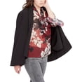 thumbnail image 1 of Rachel Roy Womens Tuxedo Cape Jacket, Black, X-Large, 1 of 1