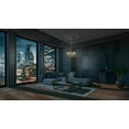 thumbnail image 2 of 3916-707A-Minka Lavery-Titans Trace - 24 Inch 6 Light Pendant     -Traditional Installation, 2 of 2