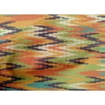 thumbnail image 4 of oneOone Cotton Poplin Dark Peach Orange Fabric Chevron Ikat Sewing Material Print Fabric By The Yard 56 Inch Wide, 4 of 4