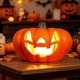 thumbnail image 5 of LEFXSMR Pumpkin Light, Glowing Large Plastic Pumpkin Decor with Led Lights, Waterproof Halloween Light for Yard Garden Outdoor Indoor Decor, 5 of 7
