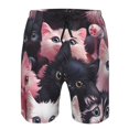 thumbnail image 3 of Balery Cute Kittens Group Portrait Traje de Baño Estilo Hawaiano para Hombre, Shorts de Secado Rápido con Bolsillos-Large, 3 of 6