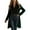 Green—top, variant on AGWOLF Long Trench Coats for Women Casual Single Breasted Velvet Jackets Fall Winter Open Front Peacoat Notched Lapel Outerwear
