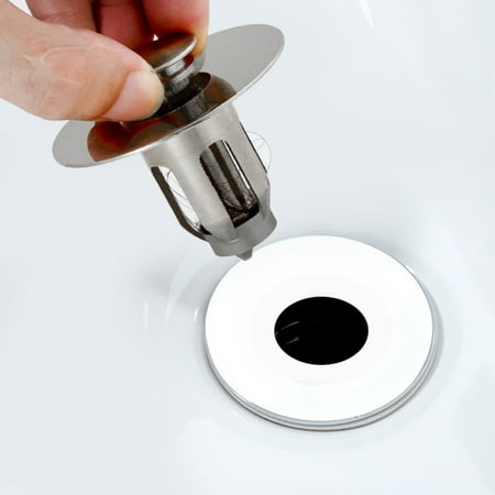 

Fairnull Universal Push Type Bounce Core Prevent Water Leakage High Adaptability Reliable Pop-up Drain Filter for Home