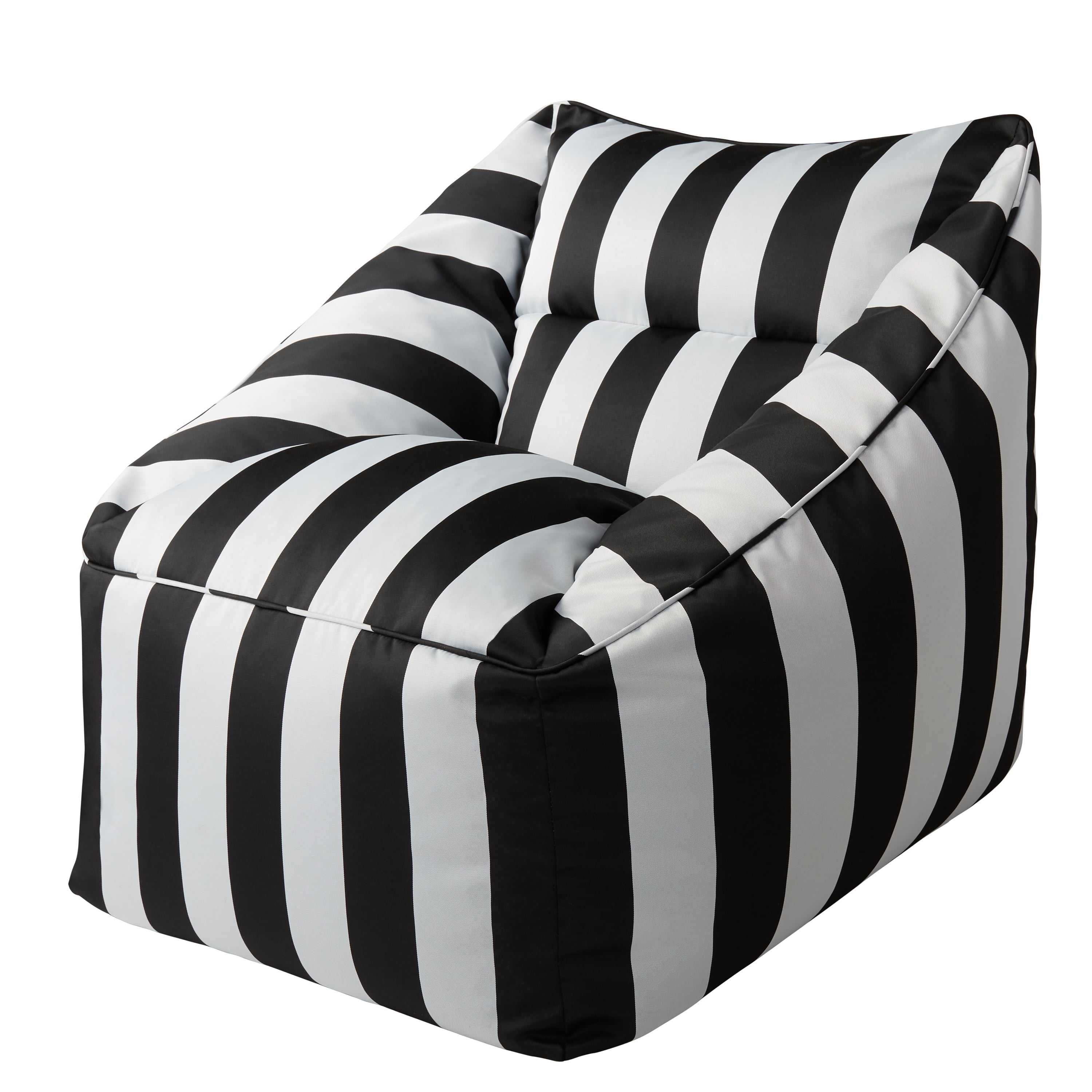 Unique Black And White Striped Patio Furniture for Simple Design