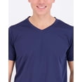 thumbnail image 4 of Real Essentials 5 Pack: Men's Mesh V Neck T Shirts Dry Fit Athletic Workout Gym Running Tees, 4 of 8